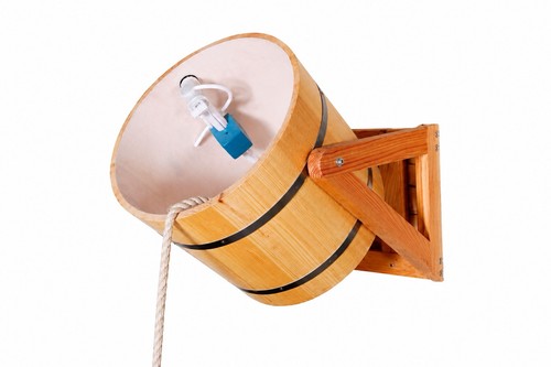 18l wooden sauna - wooden, bucket