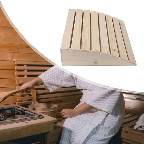 Wood sauna headrest - wood, neck