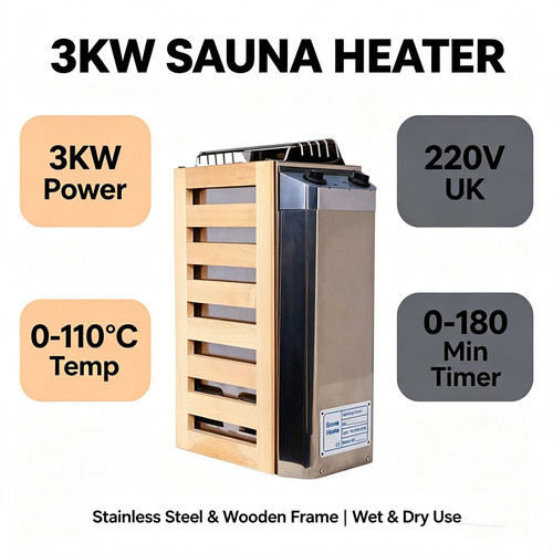 3kw electric sauna heater - 3kw,
