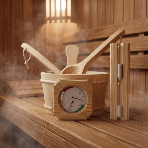 Pine sauna accessory set - 4l,