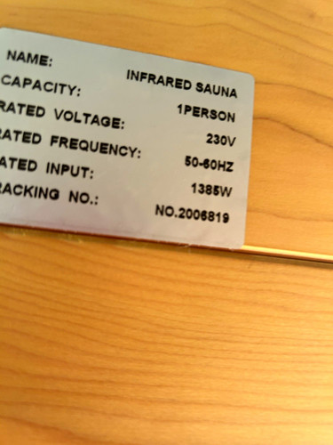 Person infrared sauna cabin - 1,