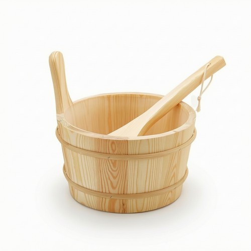 Wooden sauna pail with - sauna,