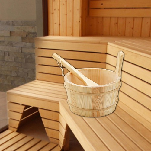 Sauna bucket and ladle - and,