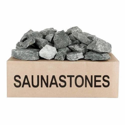 Volcanic sauna stones - volcanic, box