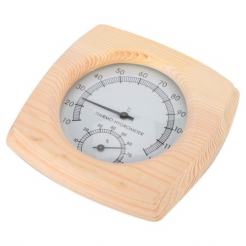 Pine wood sauna thermometer - pine,