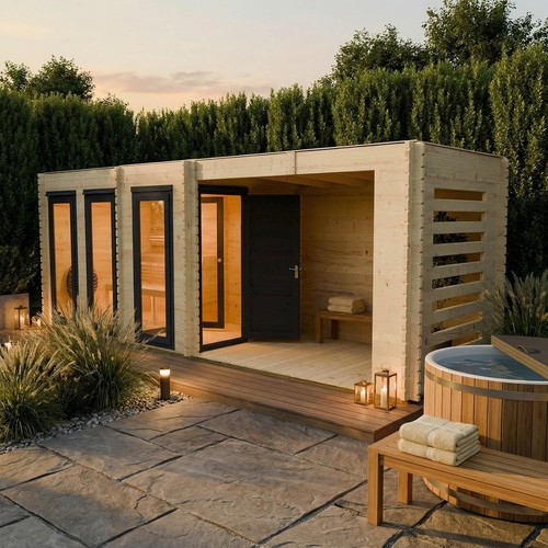 Novi outdoor garden sauna - novi,