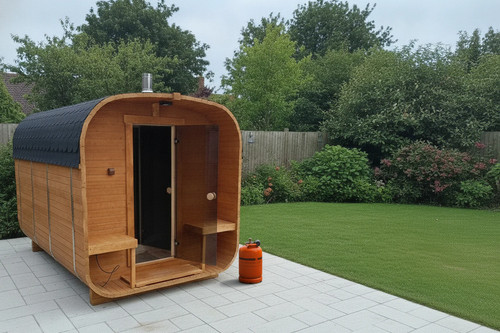 Outdoor cube sauna gas - cube, 3.4m