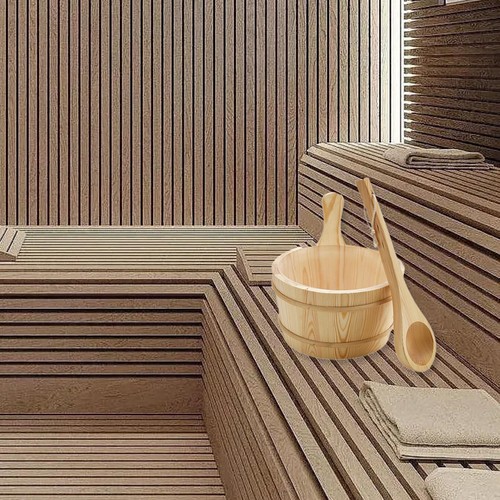 Wood sauna barrel and - wood,