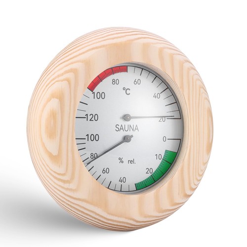 Wood sauna thermo hygrometer - sauna,