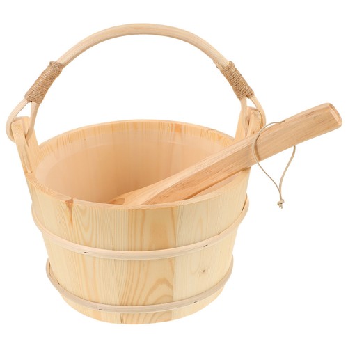 Reusable wooden sauna bucket - sauna,