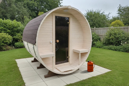 Outdoor barrel sauna gas - barrel,
