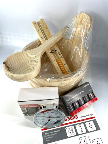 Classic sauna wooden - wooden, bucket