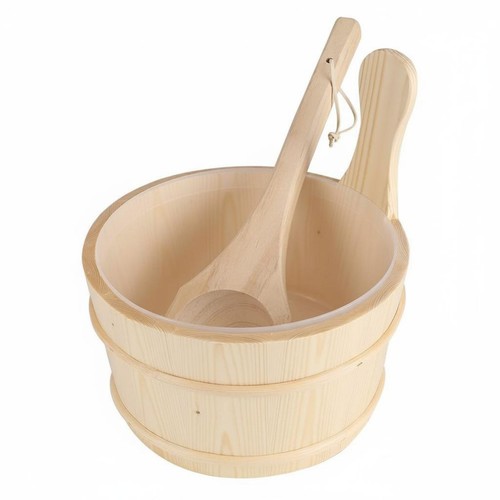 Sauna pail and ladle set - ladle, large