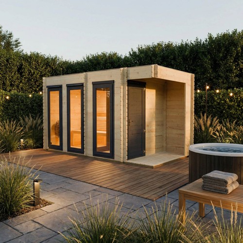 Novi outdoor garden - garden, sauna