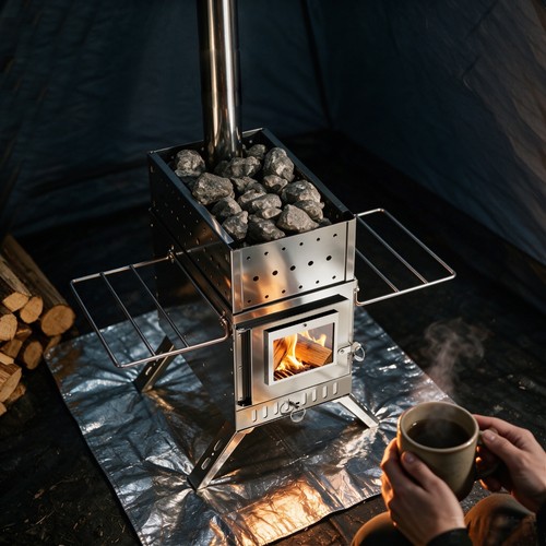 Upgraded wood burning sauna - wood,