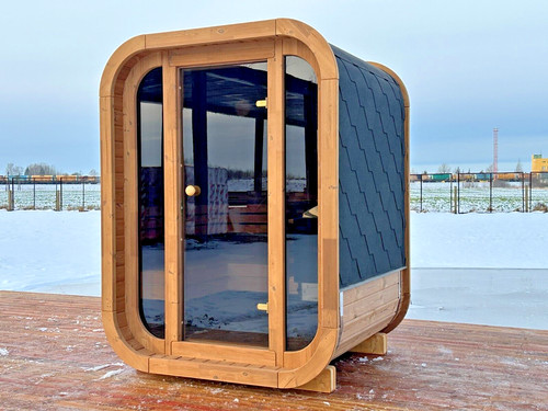 Mini luxury square sauna - square,