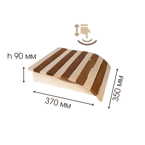 Premium wooden sauna headrest - premium,