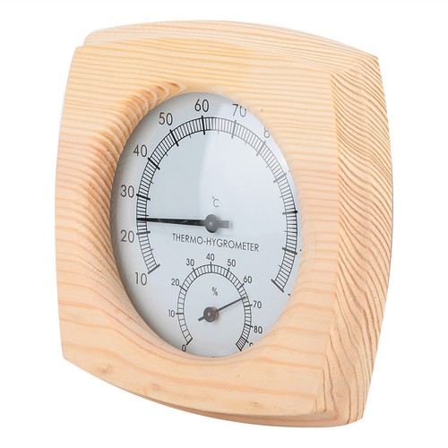 Wooden sauna thermometer - wooden,
