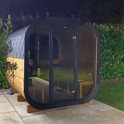 Outdoor wooden sauna cabin - wooden,