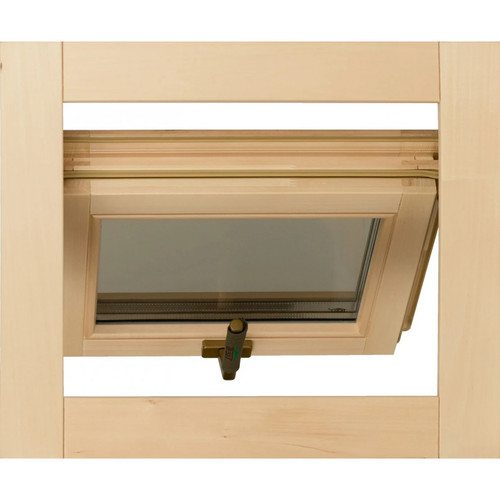 Sauna wood window 600x500 - , 3