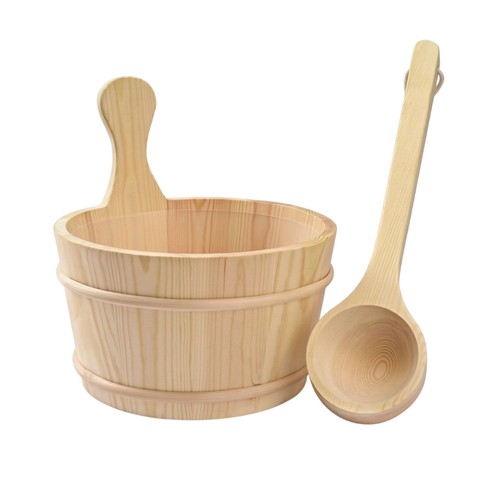 Wooden sauna pail - wooden,