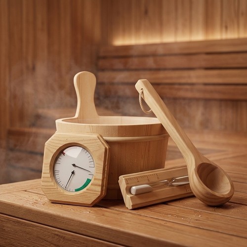 Piece sauna kit pine wood - 4-piece,