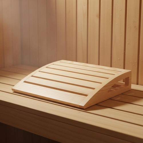 Sauna headrest curved slatted - headrest,