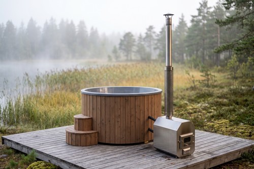 Gfx wood fired hot tub - delux,